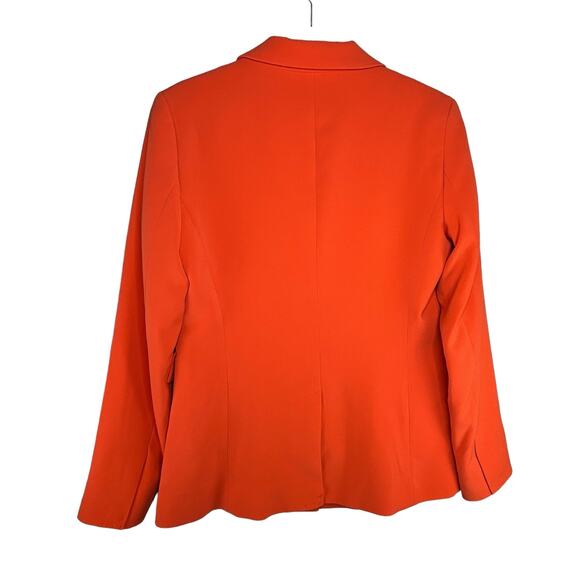 Nine West Neon Orange Blazer Size 6 NWT Maximalist Wear to Work Office Dopamine - Picture 3 of 10